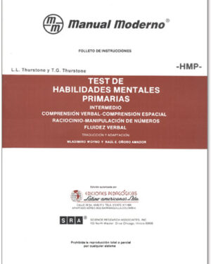 HMP Test de Habilidades Mentales Primarias. Manual Moderno - Portada