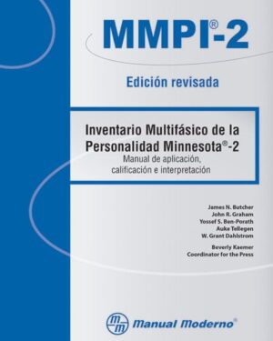 MMPI-2 Inventario Multifásico de la Personalidad Minnesota-2 Manual Moderno - Portada