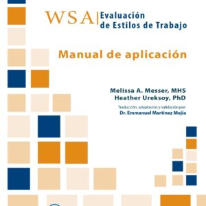 Evaluación de Estilos de Tr abajo (WSA) Manual Moderno - Portada