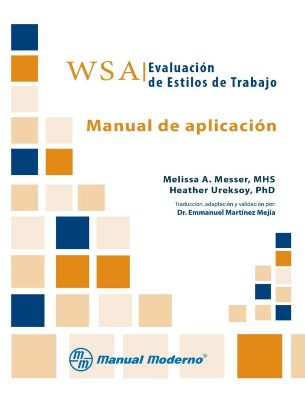 Evaluación de Estilos de Tr abajo (WSA) Manual Moderno - Portada